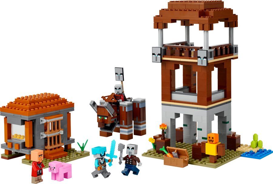LEGO 21278 The Pillager Outpost and Ravager