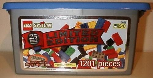 LEGO 3026 25th Anniversary Silver Tub