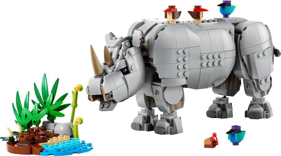 LEGO 31171 Wild Animals: Majestic Rhino with Birds