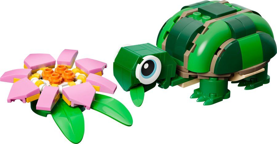 LEGO 31377 Turtle with a Water Lily Flower