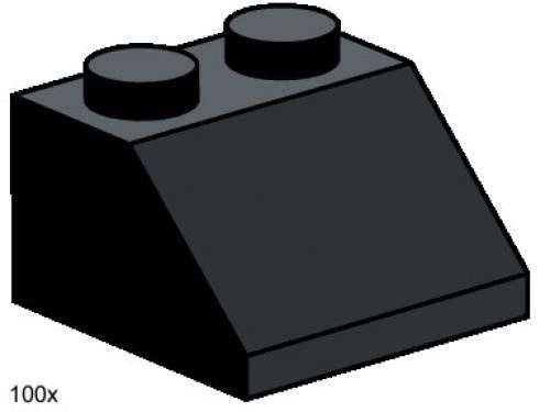 LEGO 3495 2 x 2 Roof Tiles Steep Sloped Black