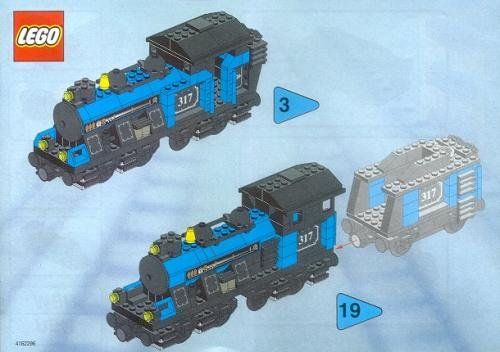 LEGO 3741 Large Locomotive (base unit without color trim elements)