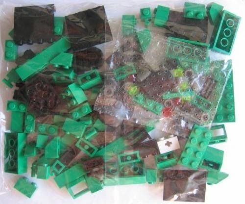 LEGO 3744 Locomotive Green Bricks