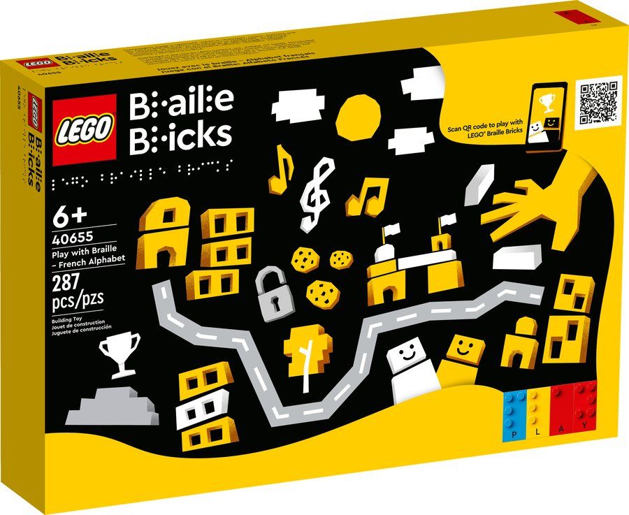 LEGO 40655 Play with Braille - French Alphabet