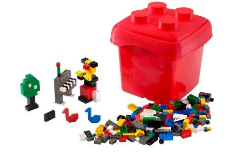 LEGO 4103 Fun with Bricks {small red bucket}