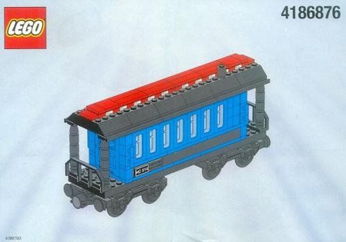LEGO 4186876 Passenger Wagon Blue (White Box)