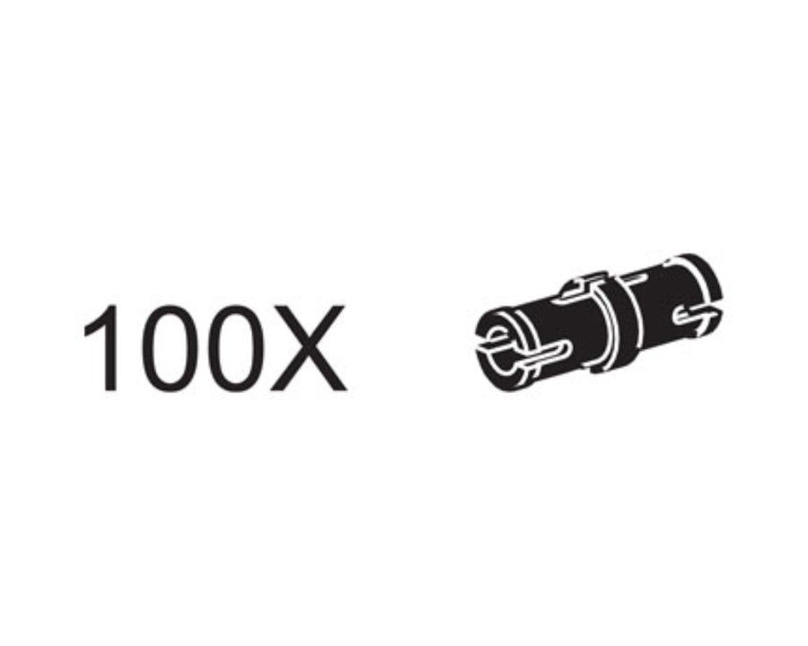 LEGO 5003122 Connector Pegs with Friction Ridge (Black)