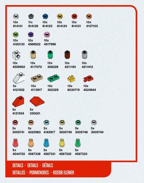 LEGO 5003228 StoryStarter Details Replacement Pack