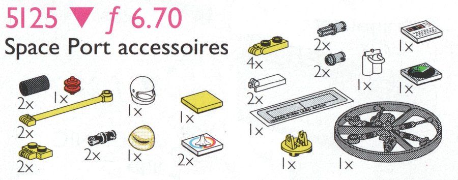 LEGO 5125 Spaceport Accessories