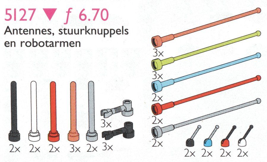 LEGO 5127 Antennas and Control Sticks
