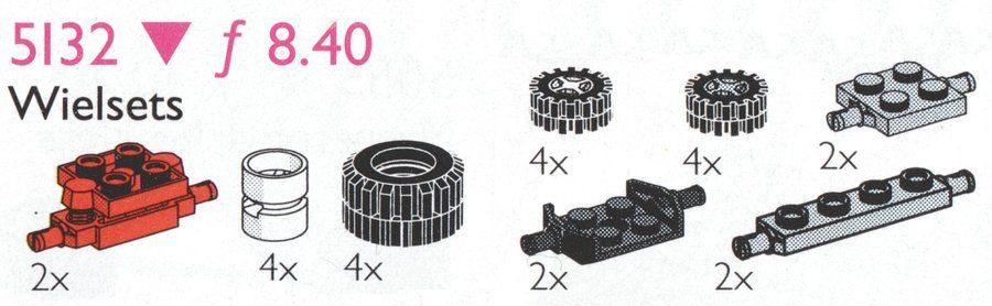 LEGO 5132 Wheels, Bearings and Suspension