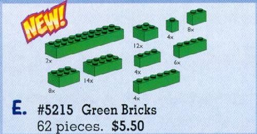 LEGO 5215 Bricks Assorted, Green