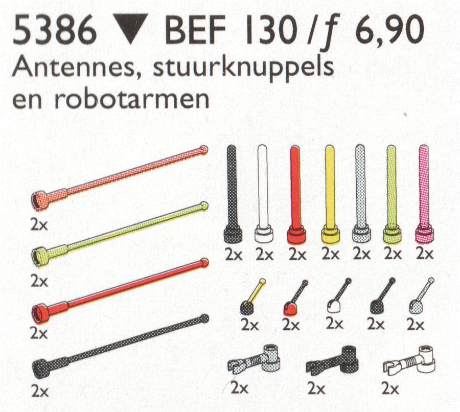 LEGO 5386 Antennas and Control Sticks