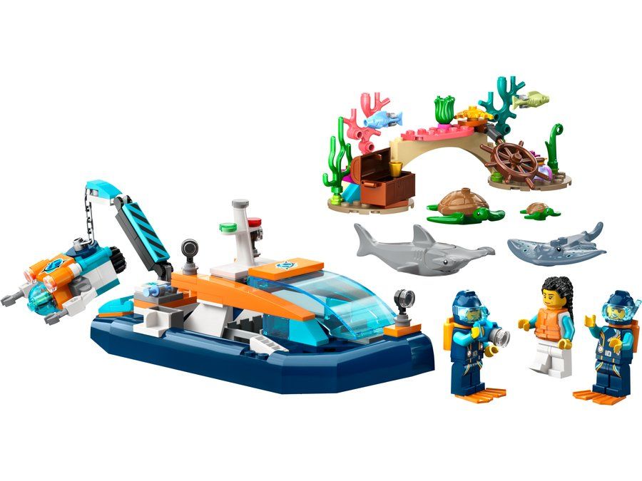 LEGO 60377 Explorer Diving Boat