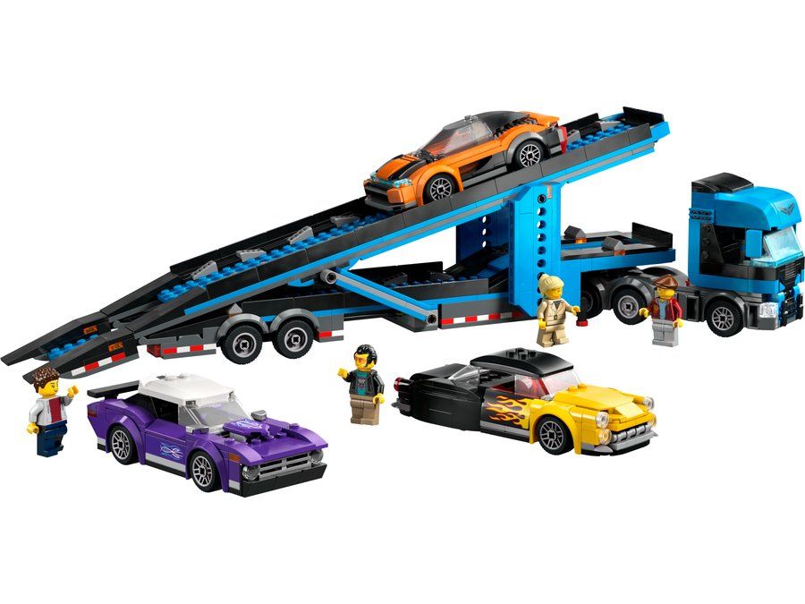 LEGO 60408 Car Transporter Truck with Sports Cars