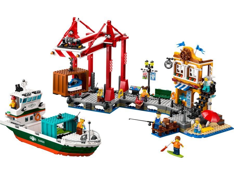 LEGO 60422 Seaside Harbor with Cargo Ship