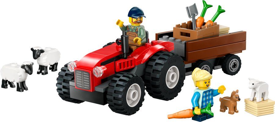 LEGO 60461 Red Farm Tractor with Trailer & Sheep