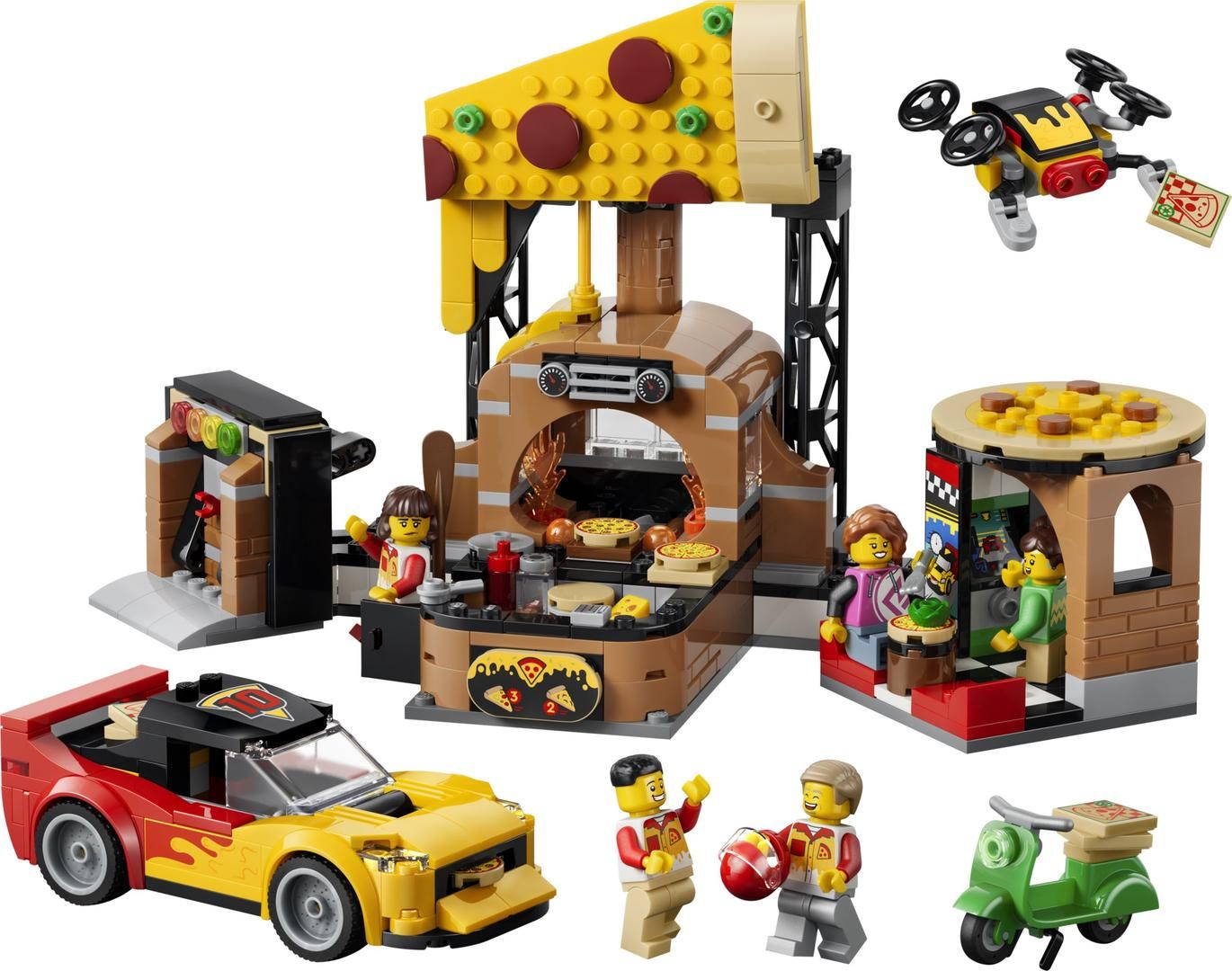 LEGO 60496 Pizza Delivery Experience with Vehicles