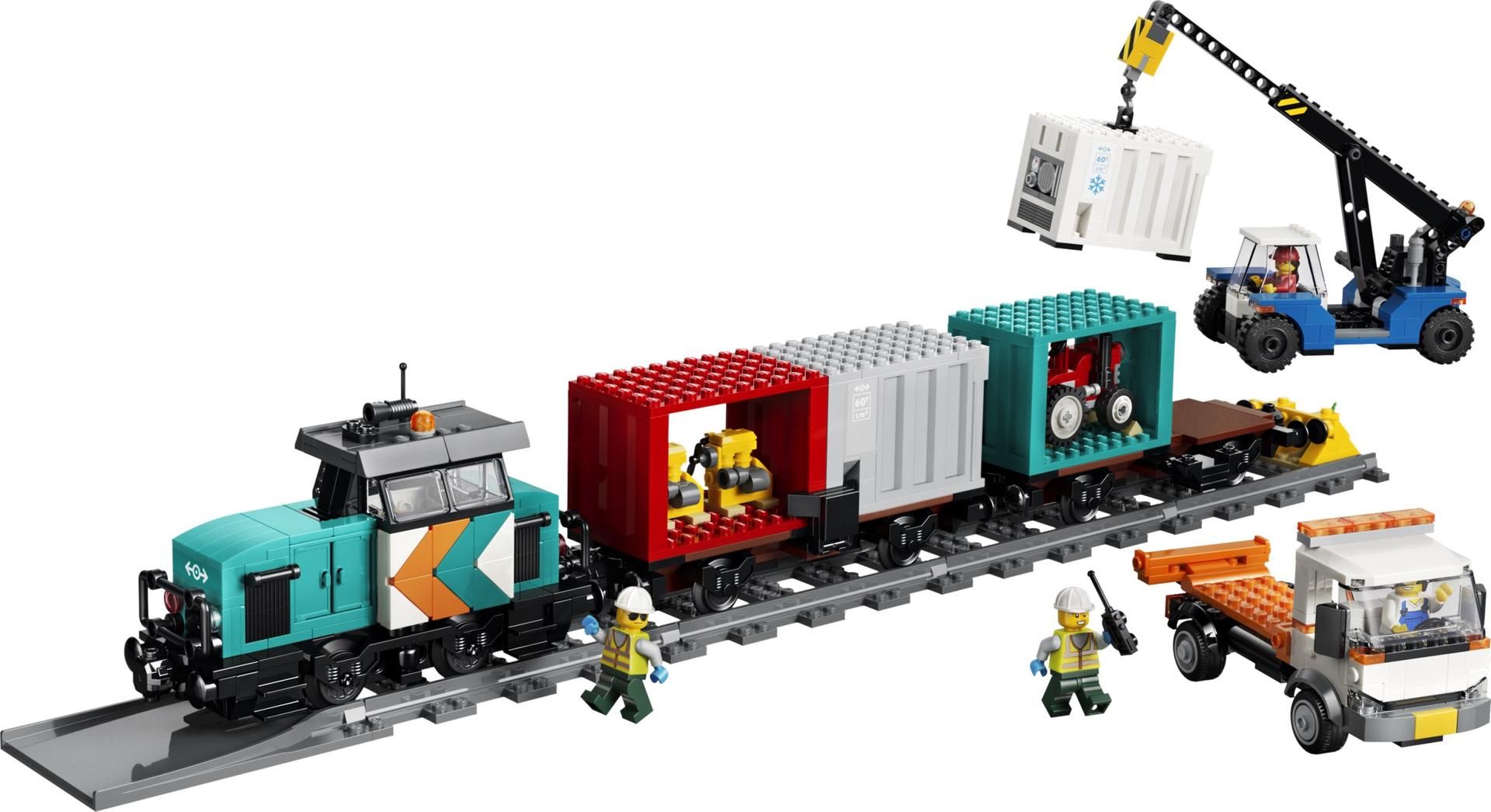 LEGO 60509 Harbor Freight Train with Crane & Truck