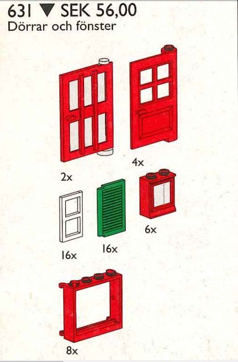 LEGO 631 Doors and Windows