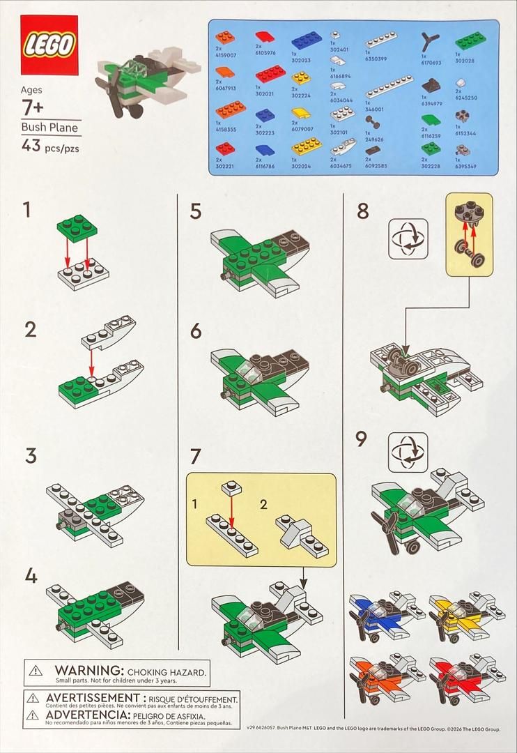 LEGO 6626057 Bush Plane