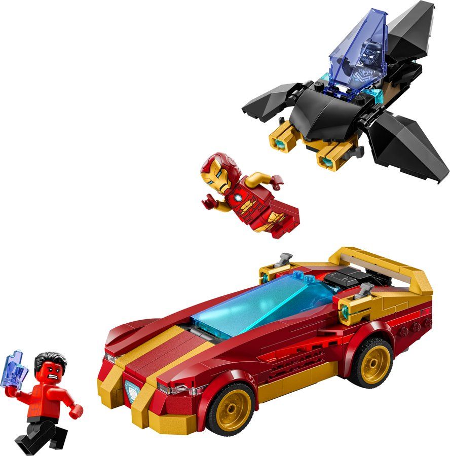 LEGO 76310 Iron Man Car & Black Panther vs. Red Hulk