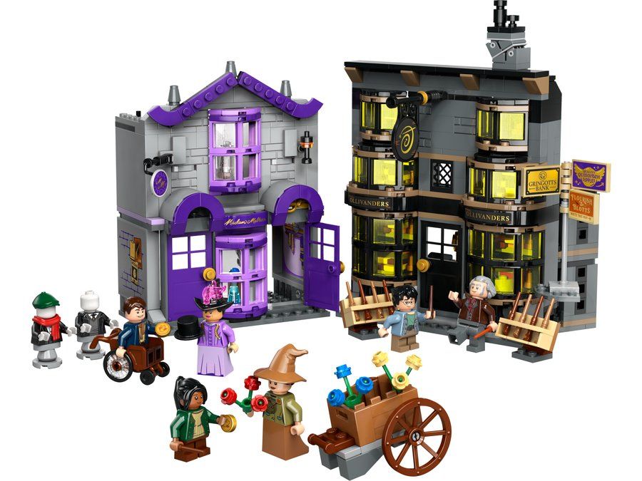 LEGO 76439 Ollivander et Madame Guipure, Prêt-à-Porter pour Mages et Sorciers