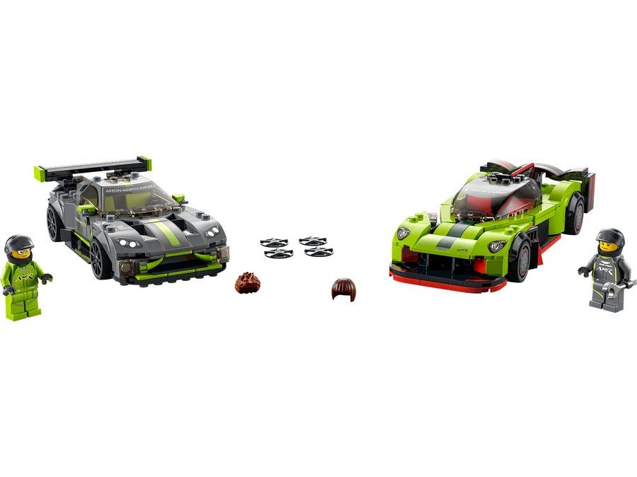 LEGO 76910 Aston Martin Valkyrie AMR Pro and Aston Martin Vantage GT3