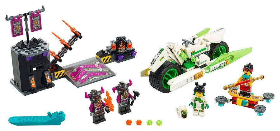 LEGO 80006 White Dragon Horse Bike