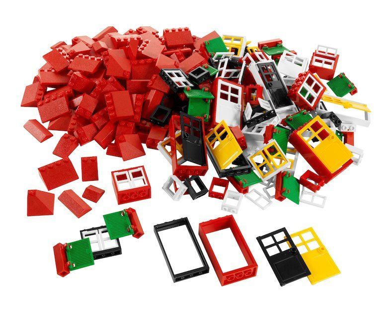 LEGO 9386 Doors Windows & Roof Tiles