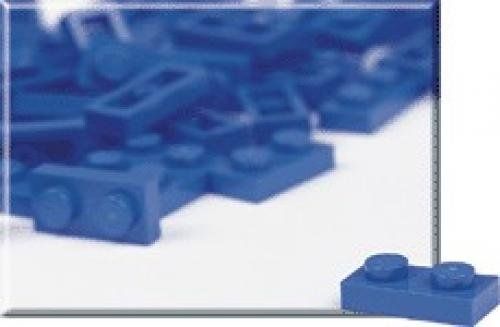 LEGO 970009 1 x 2 Blue Plates (Pack of 100)
