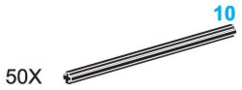 LEGO 970616 10-Stud Axles (Pack of 50)