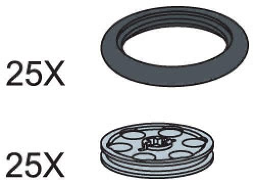 LEGO 970660 O-Ring and Pulley Wheels