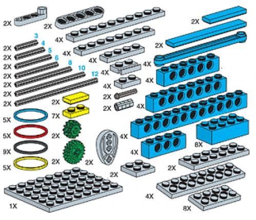 LEGO 970679 Special Elements For Mechanical Engineering Set