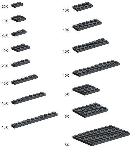 LEGO 991426 Black Plates - Large Package
