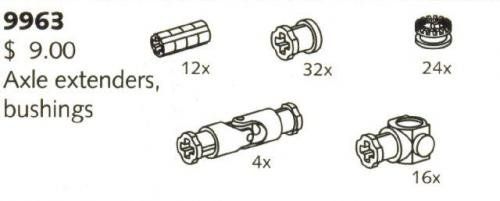 LEGO 9963 Axle Extenders and Bushings